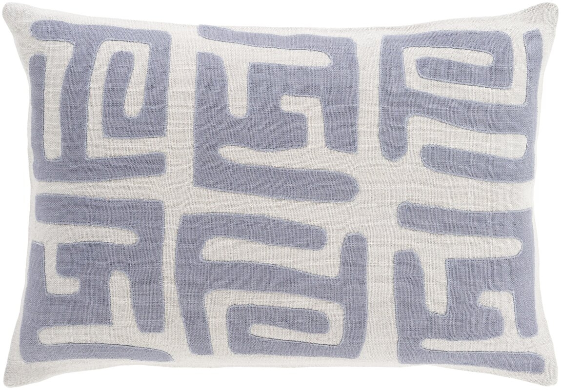 Bomaderry Linen Lumbar Pillow Cover - Blue/Gray - Image 0