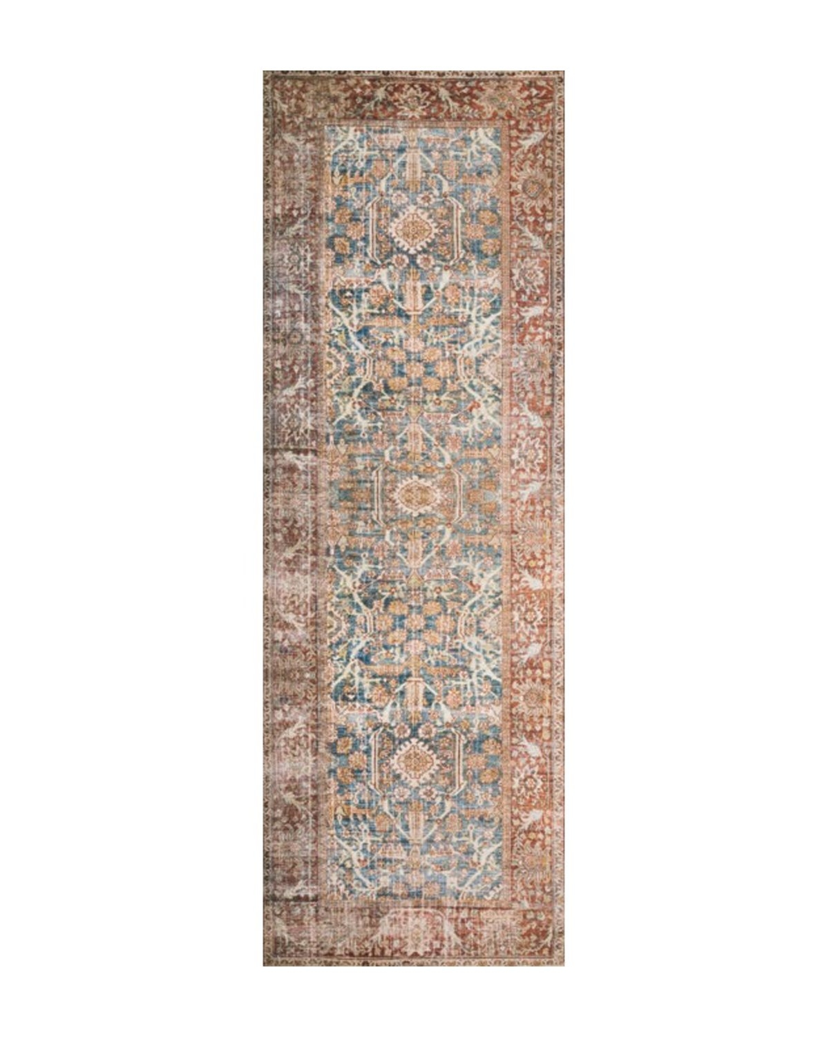 TUNIS PATTERNED RUG, 2'6" x 12' - Image 0