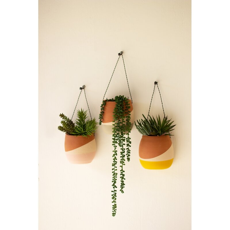 Flemings Clay Wall Planter (Set of 3) - Image 0