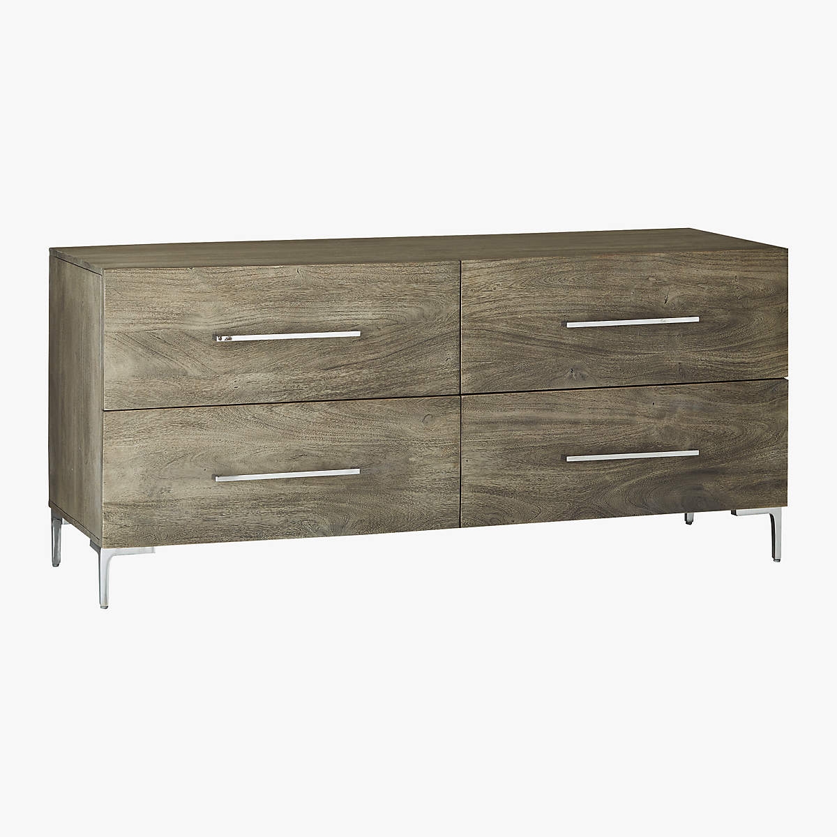 Link Grey Wash Acacia Low Chest - Image 2