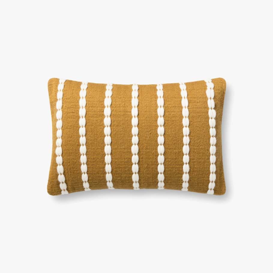 P1152 MH GOLD / IVORY PILLOW - DOWN INSERT - Image 0