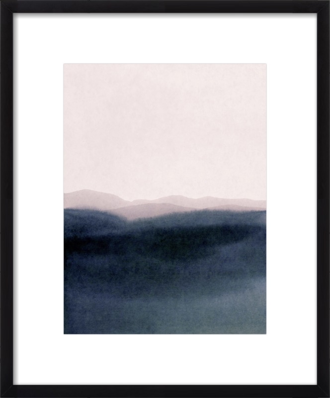 dusk scenery- 16"X20" -with Matte/ Black Wood Frame - Image 0