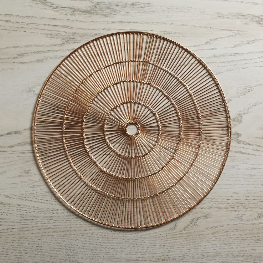 Round Copper Placemat - Image 0
