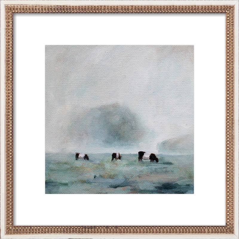 Cows in Fog, 24" x 24" - Image 0