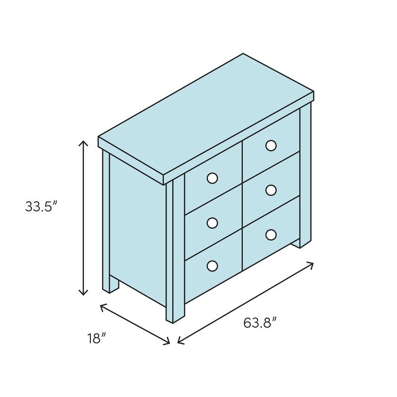 Greenport 6 Drawer Double Dresser - Image 3