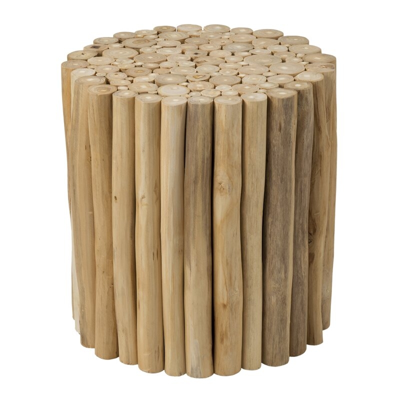 Tatyana Solid Wood Pedestal End Table - Image 1