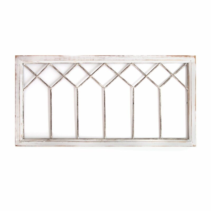 Distressed Window Panel Wall Décor - Image 0