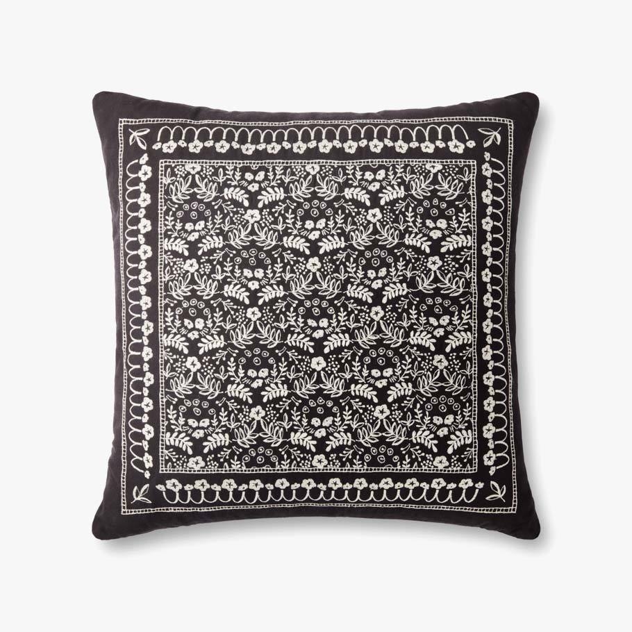 P6045 RP Black / White, 22" x 22" with Down Insert - Image 0