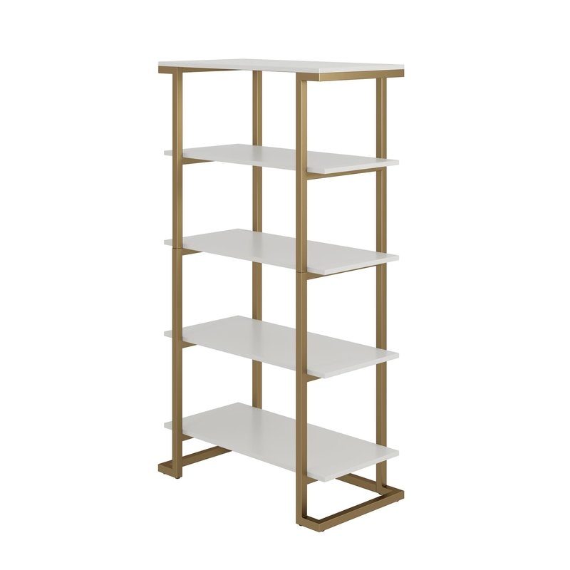 CosmoLiving by Cosmopolitan Camila Etagere Bookcase in White - Image 4