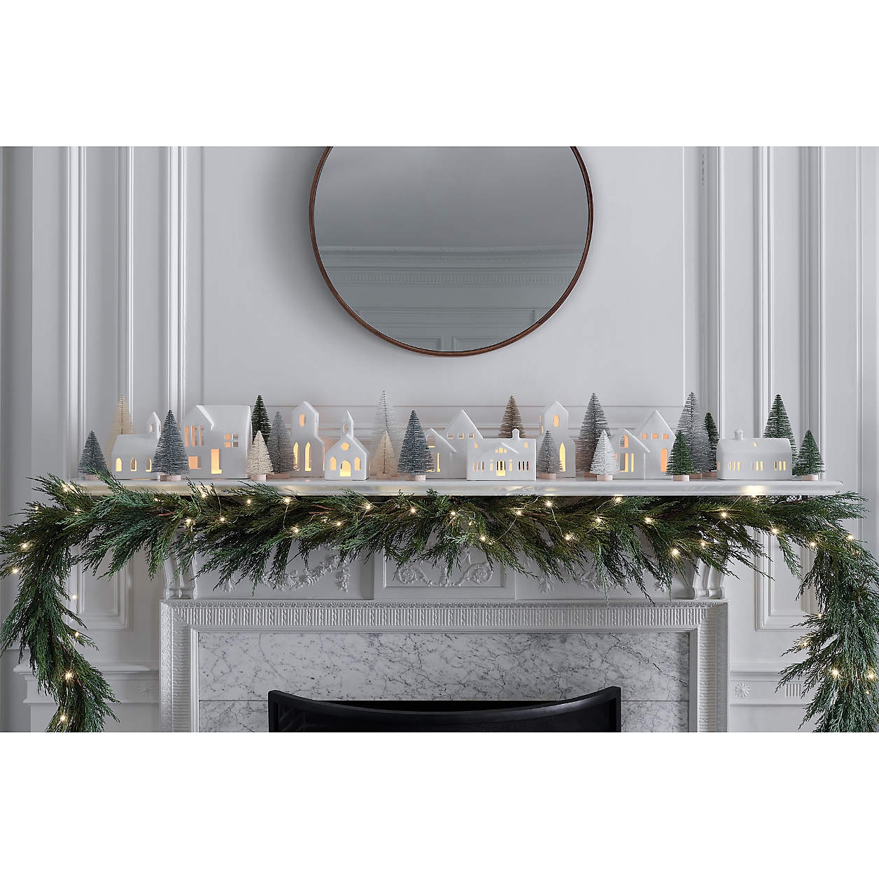 Faux Cypress Christmas Garland 72" - Image 4