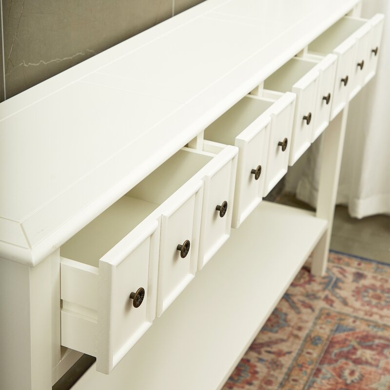 Console Table 4 Drawers 60'' - Image 1
