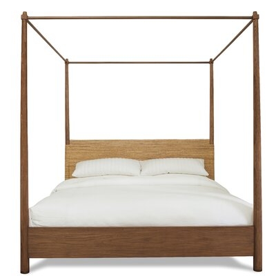Gemma Solid Wood Low Profile Canopy Bed - Cal King - Image 0