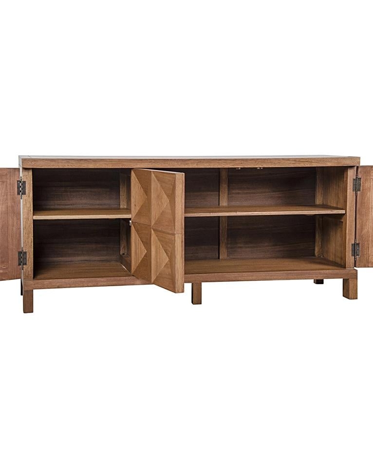 QUINN 3-DOOR SIDEBOARD, DARK WALNUT - Image 2