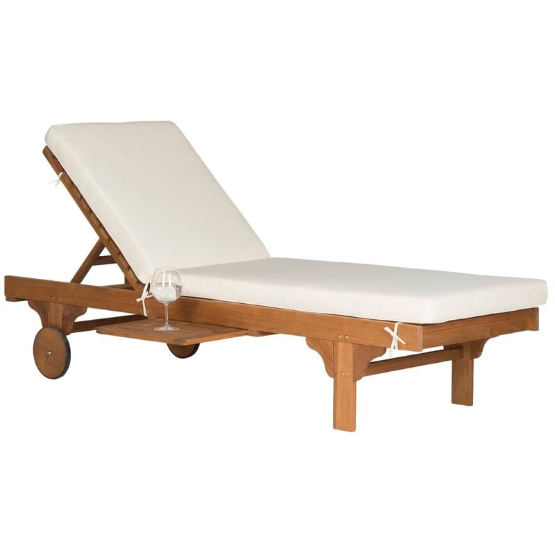 Alvah Reclining Chaise Lounge with Cushion - Image 0