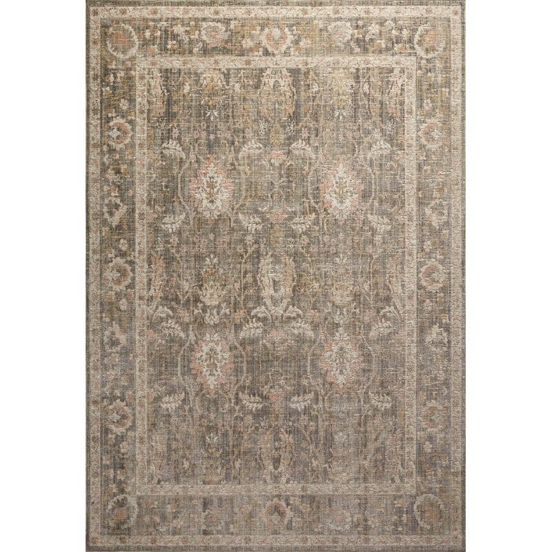 Rosemarie Oriental Sage/Blush Area Rug - Image 0