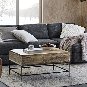 Urban Sectional Set 01: Left Arm 2 Seater Sofa, Right Arm Chaise, Poly, Distressed Velvet, Light Taupe, Concealed Support - Image 4