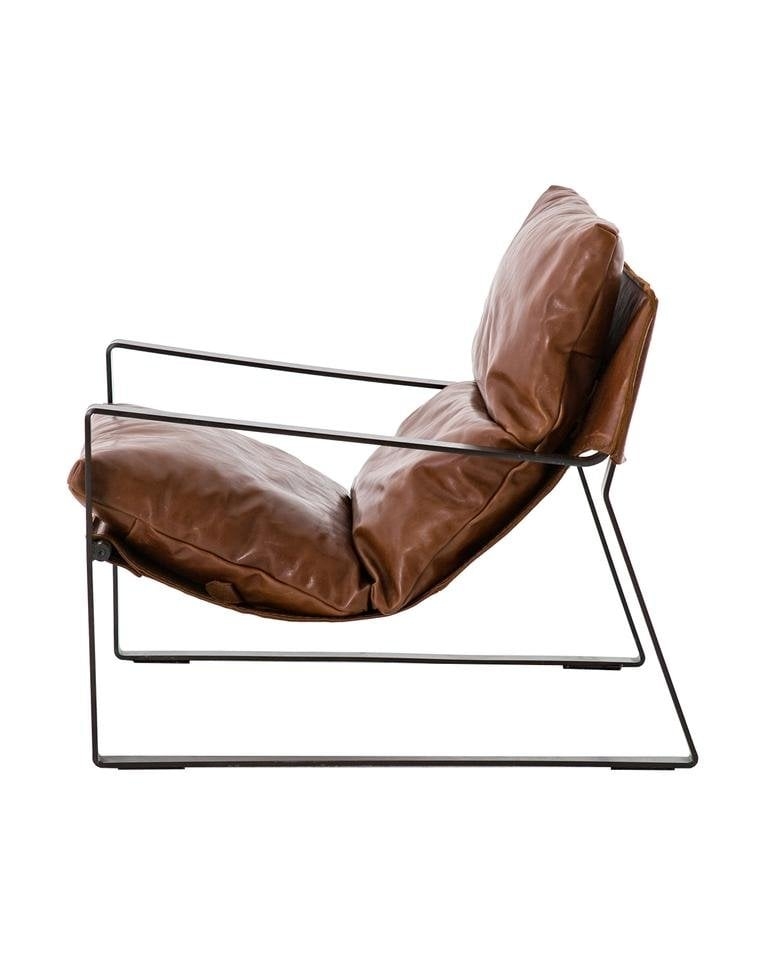 PEYTON CHAIR, TOBACCO & GUNMETAL - Image 2