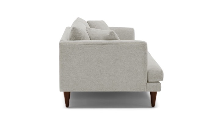 Beige Lewis Mid Century Modern Sofa - Prime Stone - Cone Legs - Image 1