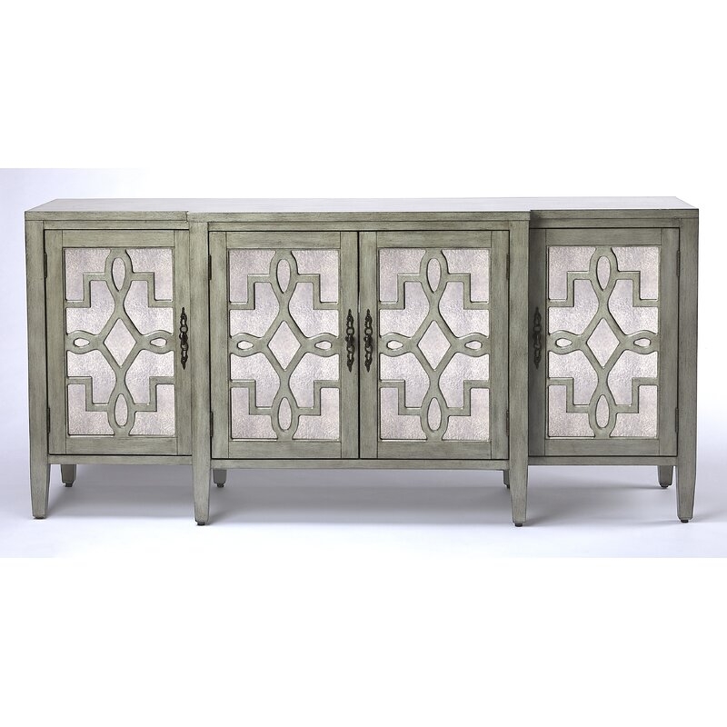 Butler Giovanna Olive Gray Mirrored Sideboard - Image 0
