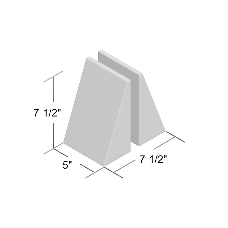 Wedge Non-skid Bookends - Image 2