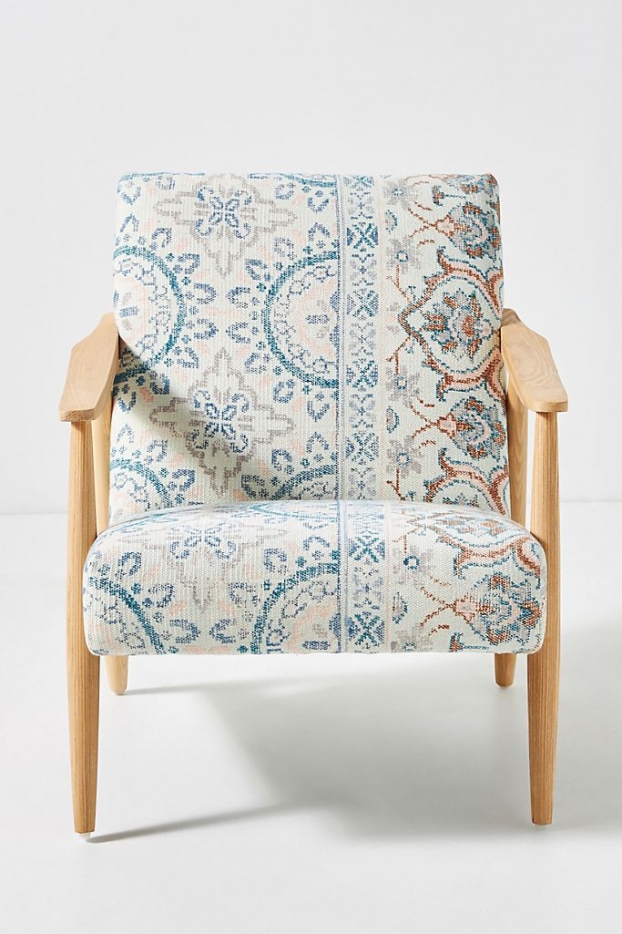 Rug-Printed Split Armchair - Image 1