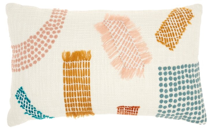 Susan Cotton Abstract Lumbar Pillow - Image 1