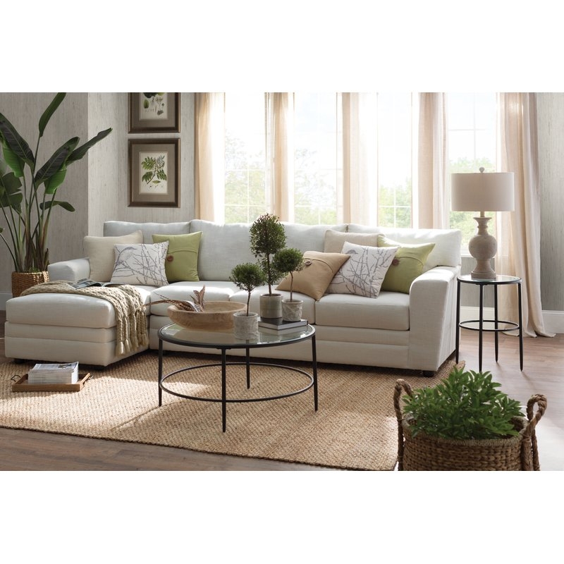 Findley Sectional - NOT White - Conversation Ivory (Gray-Beige) - Image 0