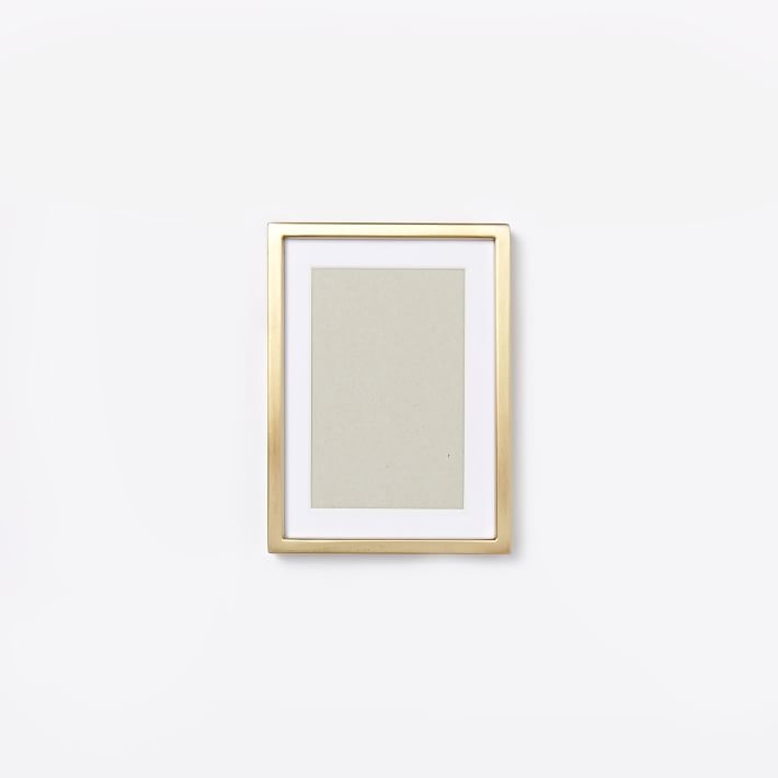 Metal Tabletop Frame -Brass - 4" x 6" (5" x 7" without mat) - Image 0