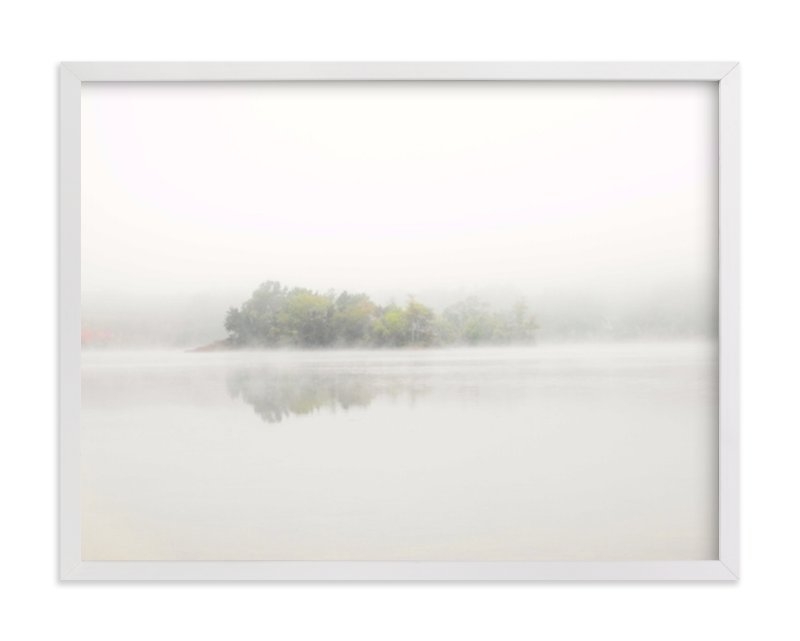 The Island - 24" x 18" - white wood frame - Image 0