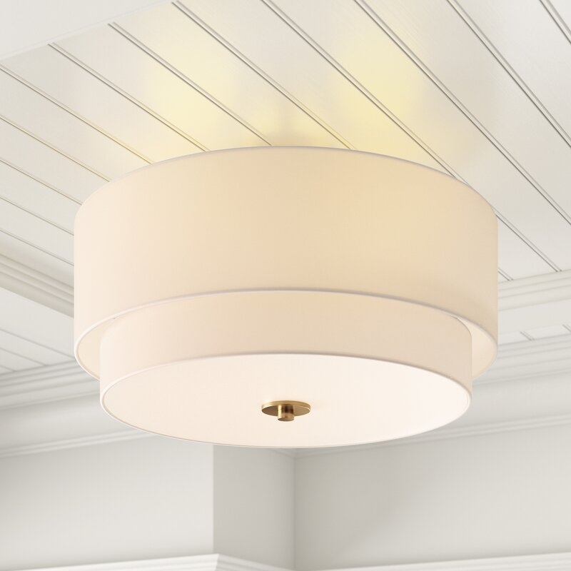 Amia 4 - Light 20.5'' Shaded Tiered Semi Flush Mount - Image 1
