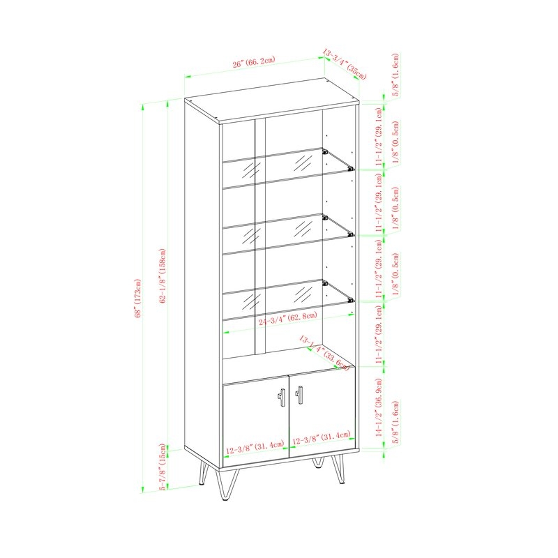 Cavender Modern Storage Standard Bookcase - Image 5
