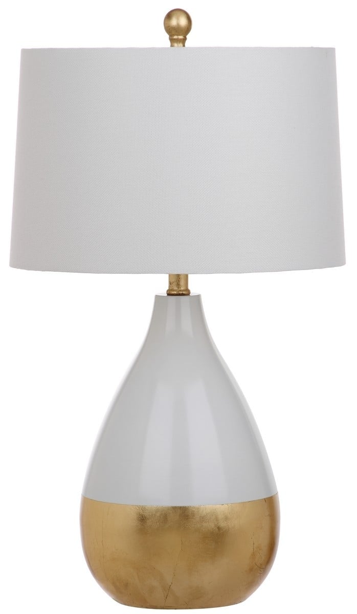 Kingship Table Lamp, Gold & White, Set of 2 - Image 0