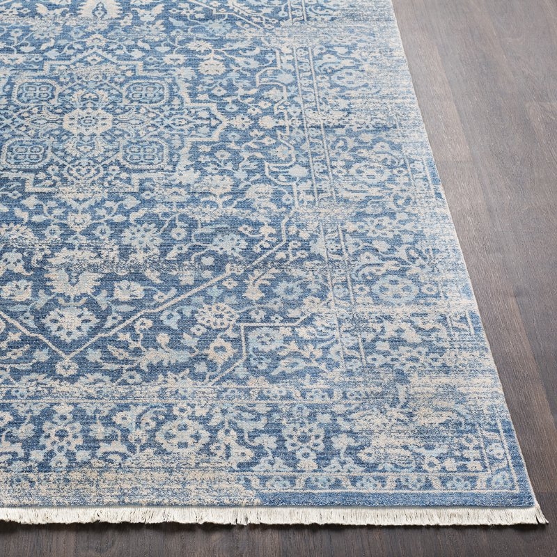 Mendelsohn Vintage Persian Traditional Blue Area Rug 7'10"x10'3" - Image 5