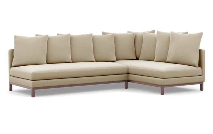 Jasper Long, Deep Right Chaise Sectional Sofa with Scatter Pillows - Image 0