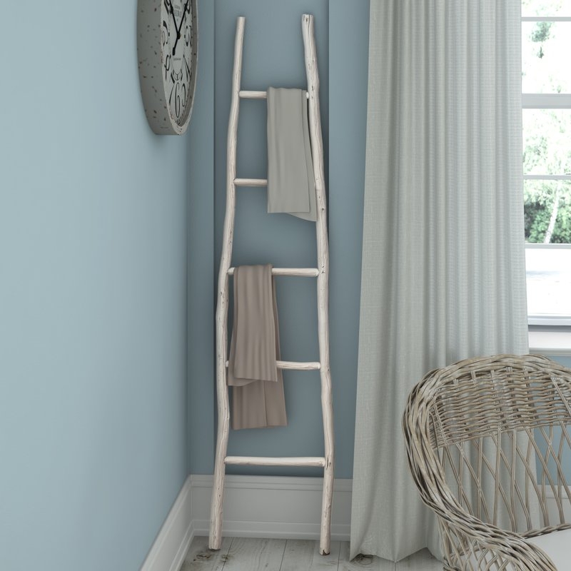 Painted Wood 6 ft Blanket Ladder - Image 2