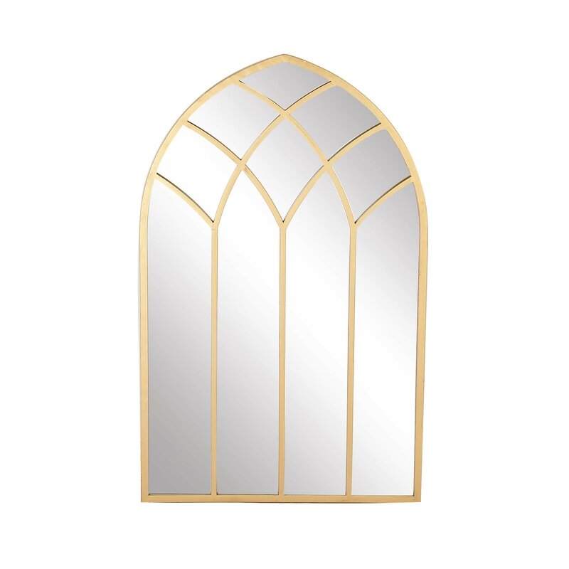Modern & Contemporary Framed Arched Window Accent Mirror - Image 0