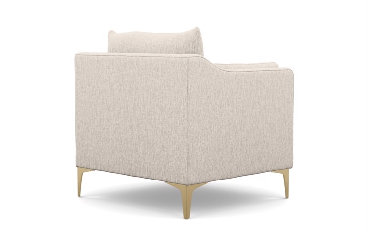 Caitlin by The Everygirl Chairs with Petite in Wheat with Brass Plated Sloan L Leg - Image 2