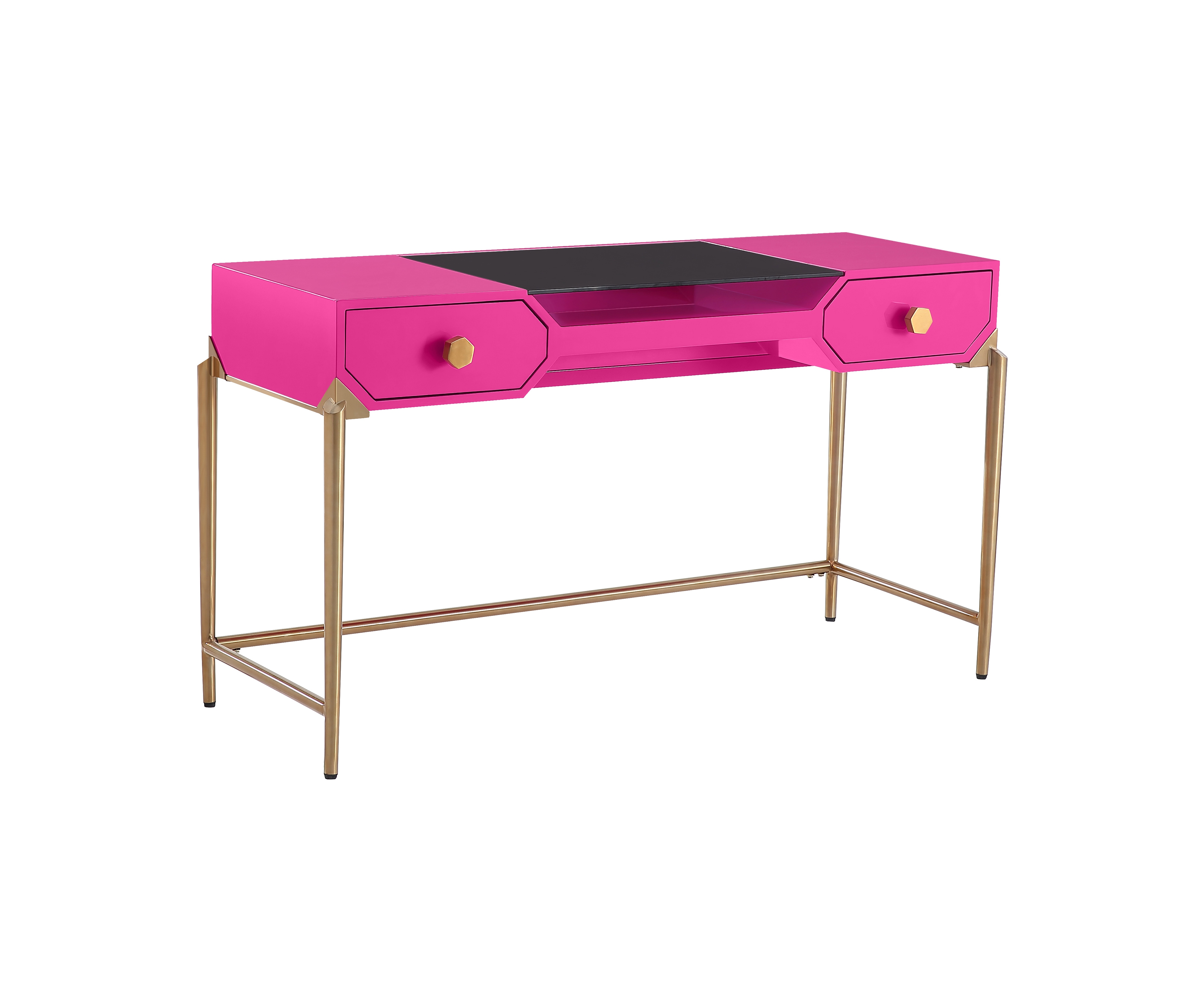 Bajo Pink Lacquer Desk - Image 0