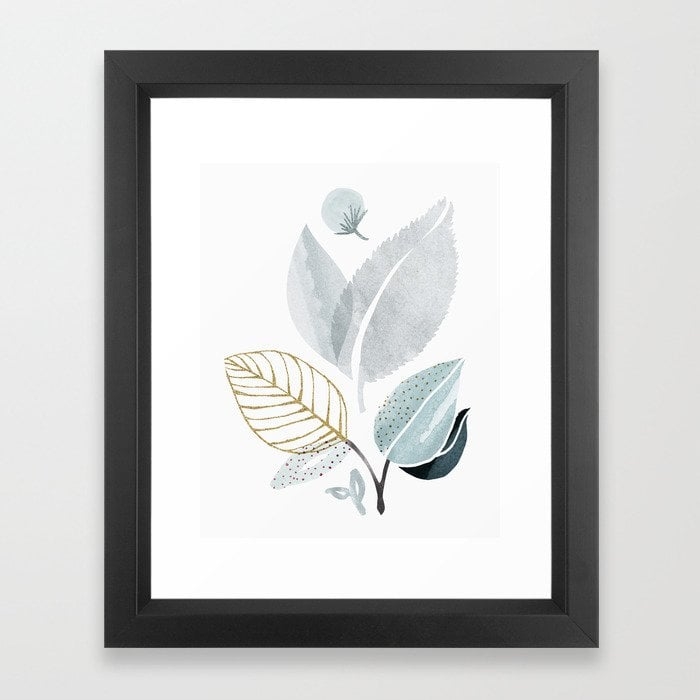 Sage and Such - Abstract Watercolor Botanical Framed Art Print - Image 0