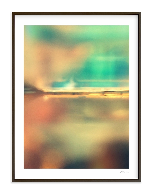 influx  w/ artist signature ( 31" X 41" framed) - Image 0