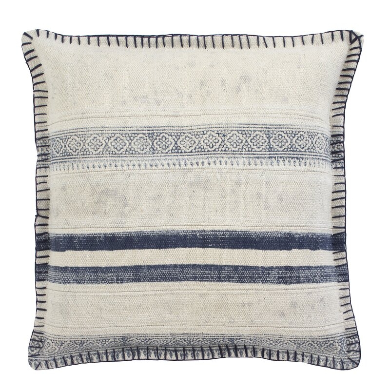 Vanston Cotton Striped Throw Pillow - Image 0