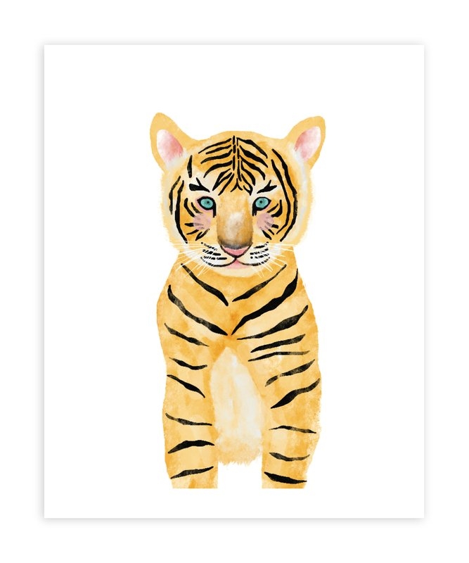 Baby Animal Tiger, 16"x20", Unframed Print - Image 0