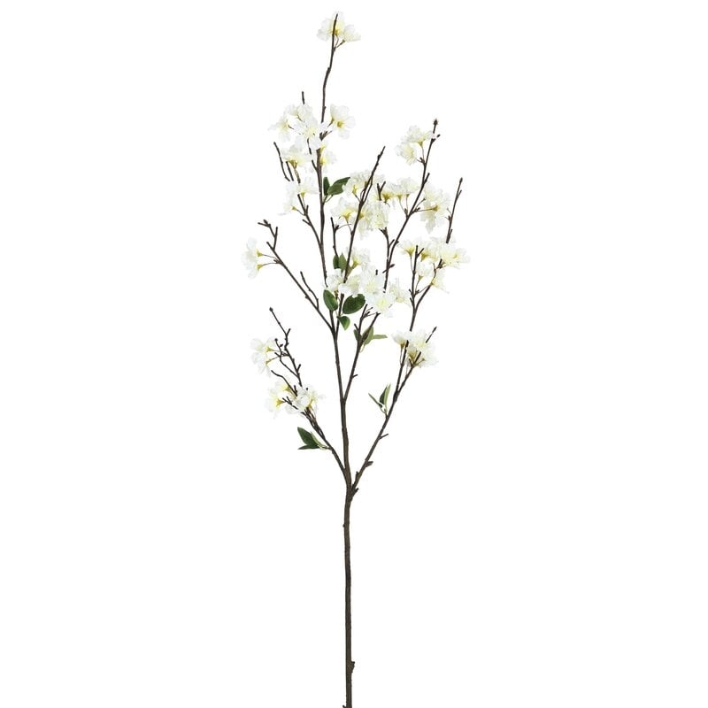 Faux Cherry Blossom Spray, White, Set of 3 - Image 0