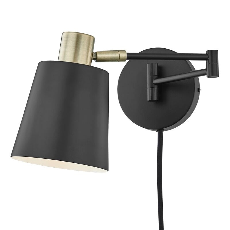 Everson 1 - Light Plug-In Armed Sconce - Image 0