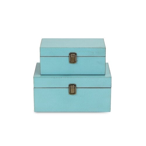 Thornell 2 Piece Simple Wooden Treasure Box Set - Image 0