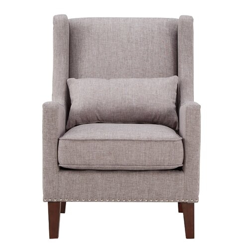 Andover Mills Oneill Wingback Chair in Gray - Image 2