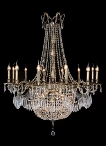 SUMMER PALACE 24-LIGHT CANDLE STYLE EMPIRE CHANDELIER - Image 0