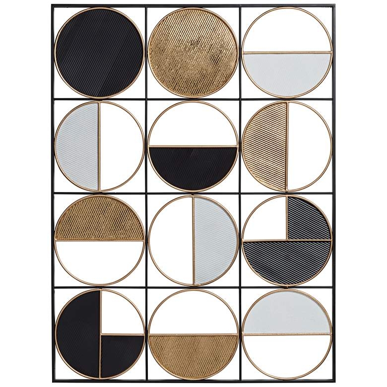 Half Circle 40" High Multi-Color Metal Wall Art - Image 0