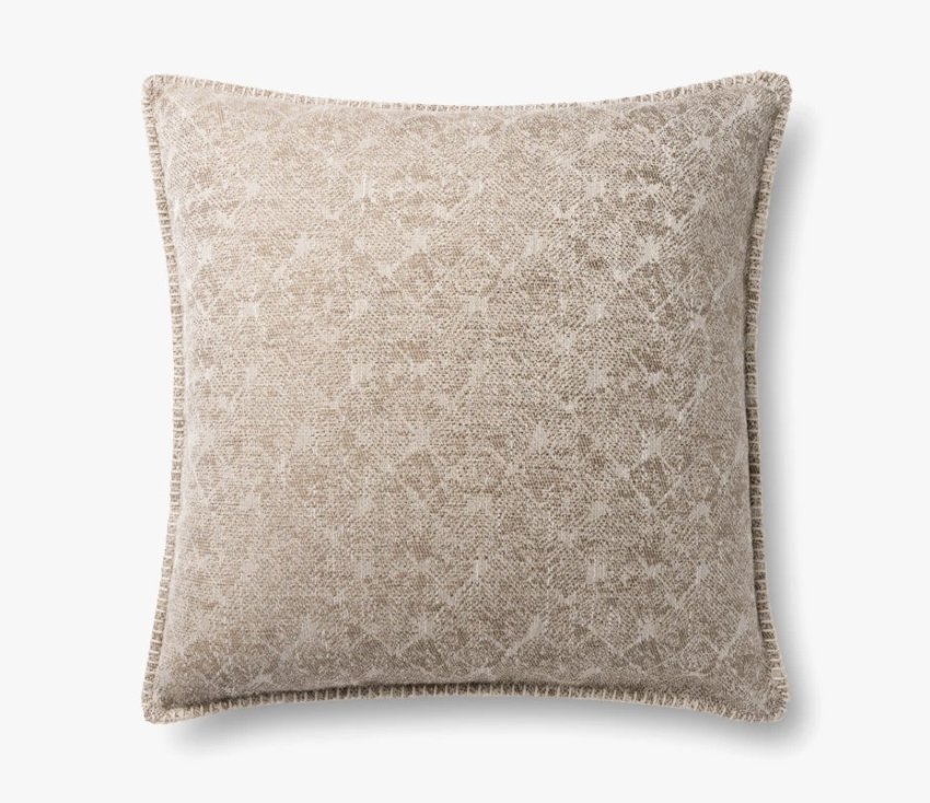 Loloi PILLOWS P0890 Beige 22" x 22" Cover w/Down - Image 0
