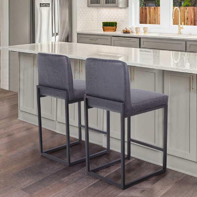 Upholstered 24" Counter Stool (Set of 2) - Image 1